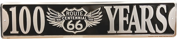 Route 66 100 Years Street Sign