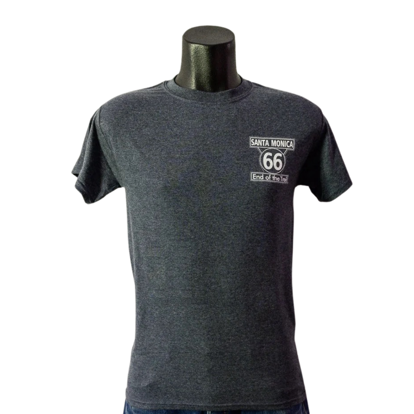 66 Road Tee in Asphalt Grey