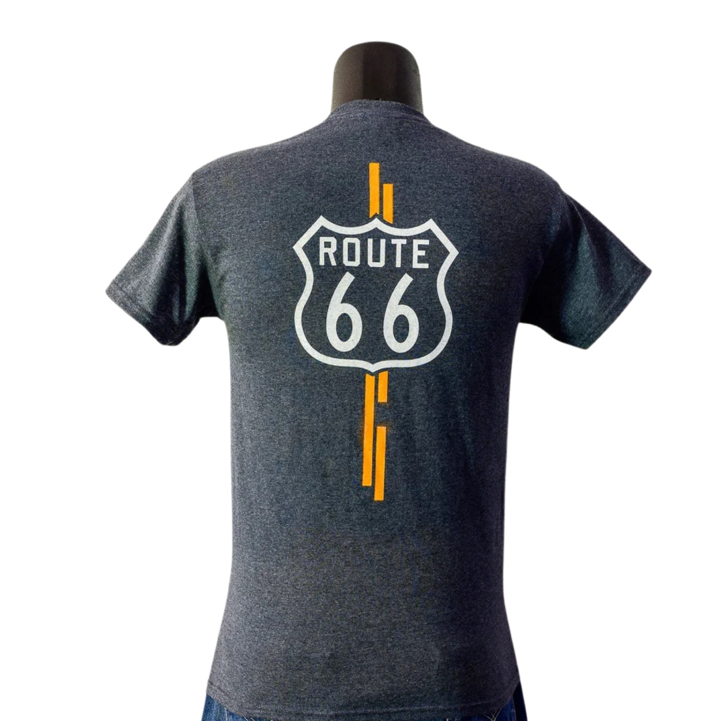 66 Road Tee in Asphalt Grey