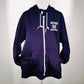 Route 66 Map Full-Zip Hoodie in Navy Blue