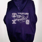 Route 66 Map Full-Zip Hoodie in Navy Blue