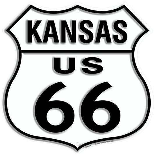 Kansas Route 66 Shield Sign