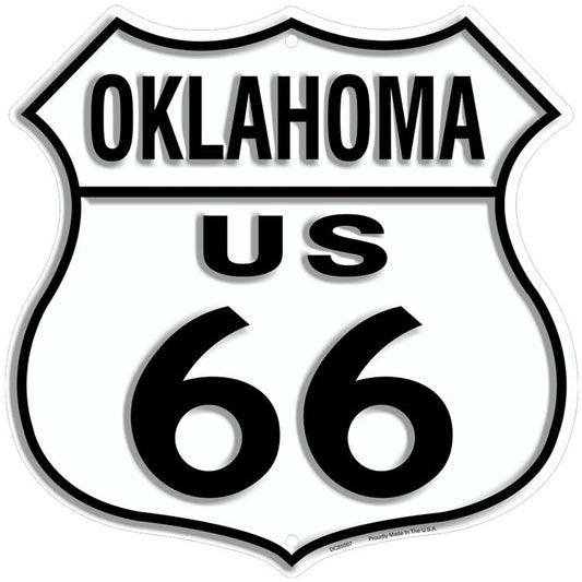 Oklahoma Route 66 Shield Sign
