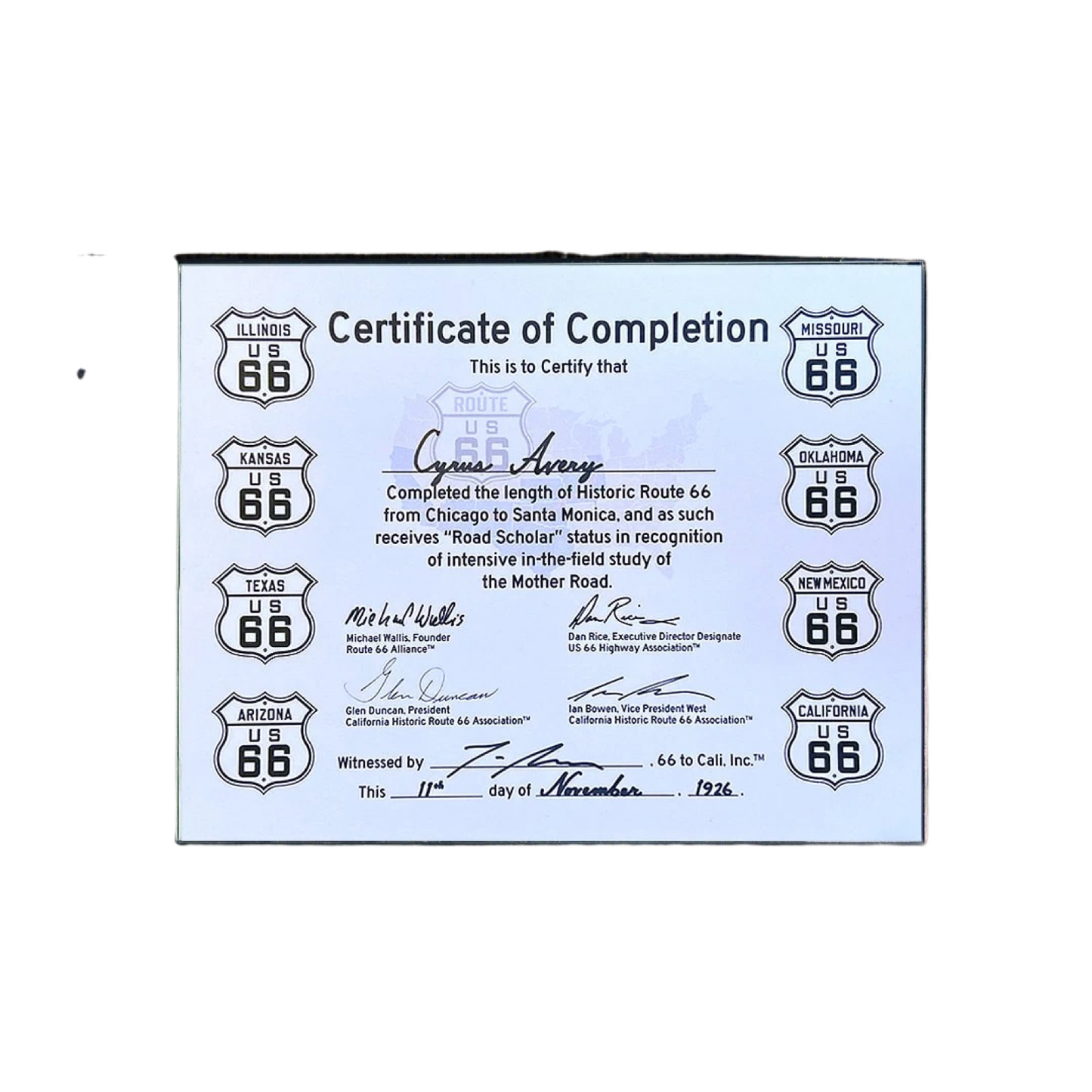 Certificate Of Completion